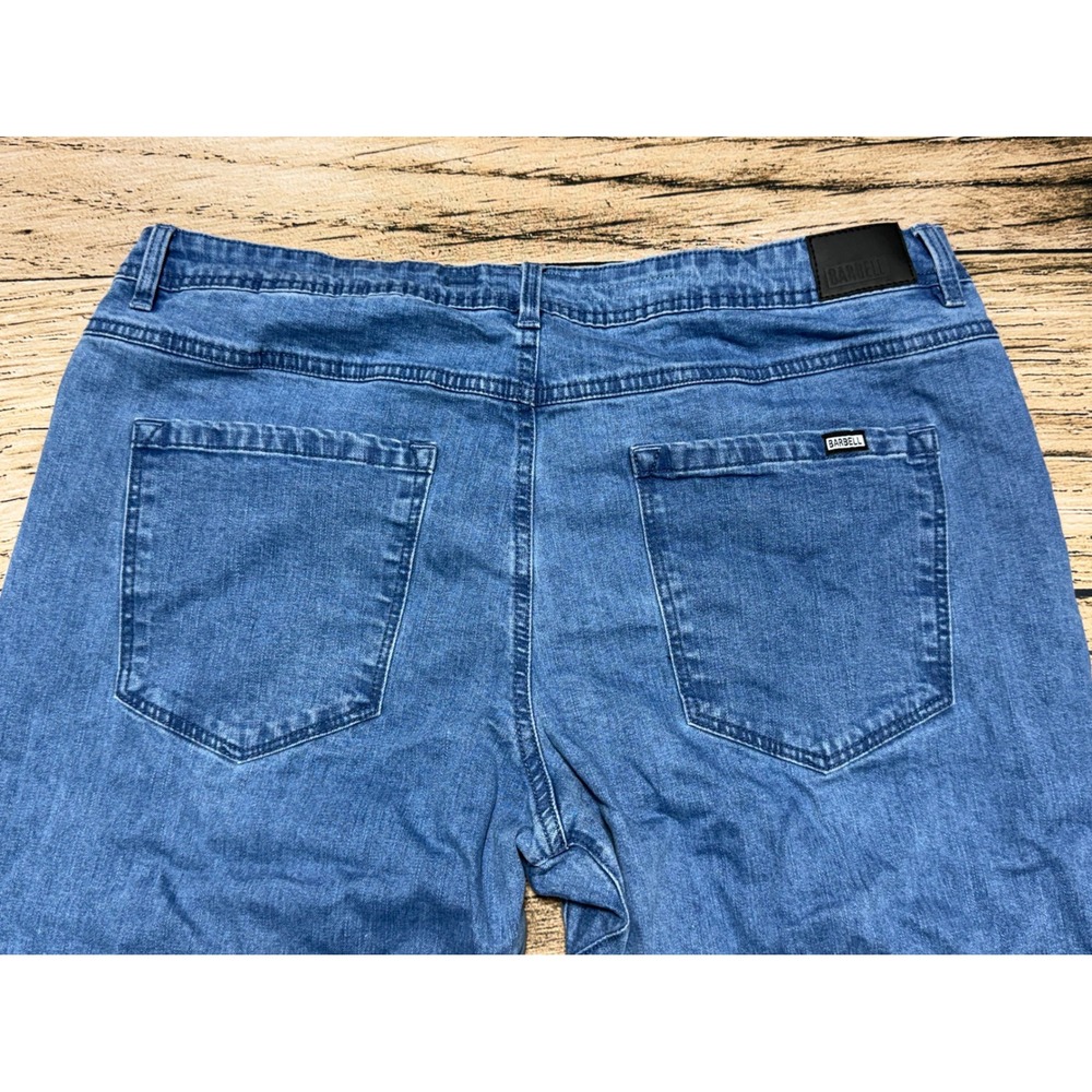 Barbell Apparel Jeans Mens 40x32 Blue Relaxed Athletic Fit Medium Wash Denim